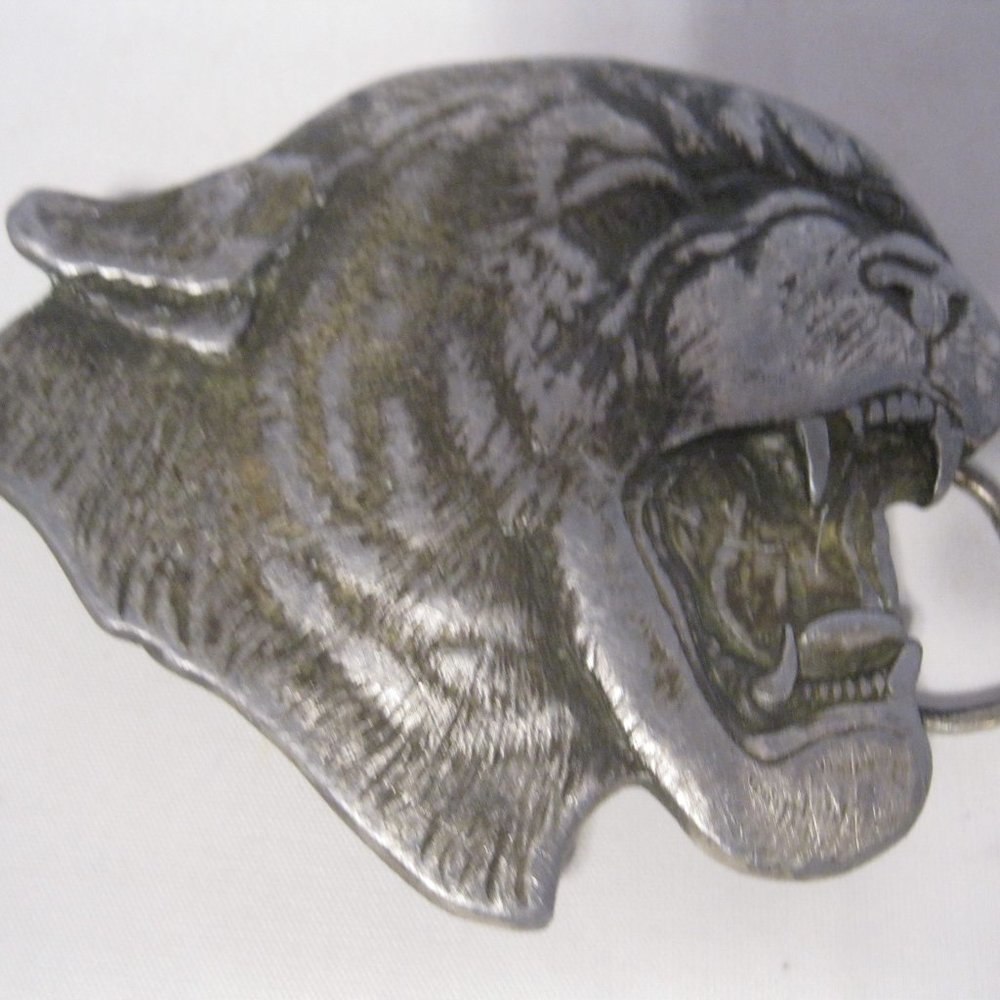 Bergamot Brass Work Mountain Lion 1977 Belt Buckle
